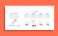 Set of offer tariffs. ui ux vector banner for web app. set of pricing table, order, box, button Royalty Free Stock Photo