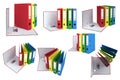 Set office folders Royalty Free Stock Photo