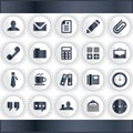 set of office icons. Vector illustration decorative design Royalty Free Stock Photo