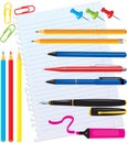 Set of office stationery