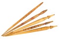 Set ofwooden spindle