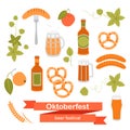 Set of Oktoberfest symbols