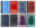 Set of old book covers