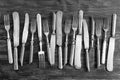 A set of old cutlery