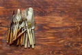 A set of old cutlery