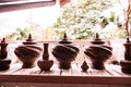 Set of old jugs