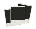 Set of Old Polaroid Film Blank Royalty Free Stock Photo