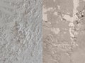 Old Demaged Concrete Backgrounds. Gray and Beige Cement Walls.