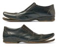 set of old used shoes isolated background Royalty Free Stock Photo