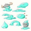 Set of ooze creatures