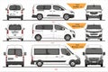 Set of Opel Van and Minivans 2018-present Royalty Free Stock Photo