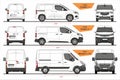 Set of Opel Van and Minivans 2018-present Royalty Free Stock Photo