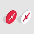 A set of options for checkmark buttons. Royalty Free Stock Photo