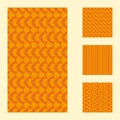 Set Of Orange Geometric Hipster Background