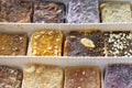 Set of oriental eco sweets. Assorted turkish delight candies. Royalty Free Stock Photo