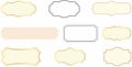 Set of Ornamental label frames collection Royalty Free Stock Photo