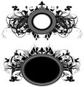 Set of ornamental shields Royalty Free Stock Photo