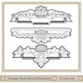 set of ornate headpieces royal style - great chapter dividers