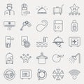 Set os hotel icons