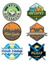 Set of Outdoor activities and camping logos.