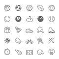 Set of Outline stroke Sport icon