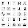 Set of packing icons, illustration