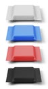 Set of packings of different color for a biscuit