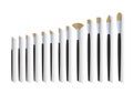 Artist paint brush stationary flat design Royalty Free Stock Photo