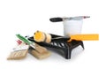 Set with painting tools on white background Royalty Free Stock Photo