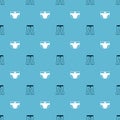 Set Pants and Men underpants on seamless pattern. Vector Royalty Free Stock Photo