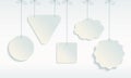 Set of paper tag icons Royalty Free Stock Photo