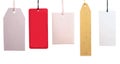 Set of paper tags Royalty Free Stock Photo