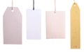 Set of paper tags isolated Royalty Free Stock Photo