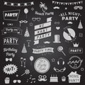 Set of party icons