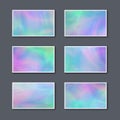 Set of Pastel Colorful Business Cards.