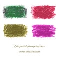Set pastel grunge textures. Vector illustration/ EPS 10 Royalty Free Stock Photo