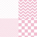 Set pattern with chevron zig zag, checkered, Fish scale motif and japanese Royalty Free Stock Photo