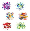 Set of Patterns - Various Shapes and Colors