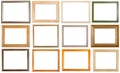 Set of 12 pcs various wooden picture frames