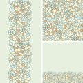 Set of pebble textured seamless pattern and