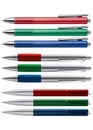 Set of Pens Isolated on White. Royalty Free Stock Photo
