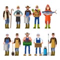 Set of people of different professions