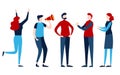 Set of people. Group, Team, Teamwork, Person. Flat cartoon illustration graphic