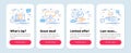 Set of People icons, such as Best manager, Approved checkbox, Interview job symbols. Approved line icons. Vector