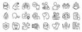 Set of People icons, such as Contactless payment, Stop shopping, Heart. Vector