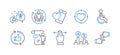 Set of People icons, such as Disabled, Heart target, Refresh like. Vector