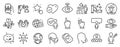 Set of People icons, such as Face biometrics, Consulting business, Love ticket. Vector