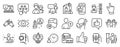 Set of People icons, such as Like, Medical mask, Time management. Vector
