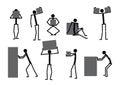 Set of peoples icons.Vector