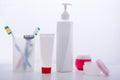 Set personal hygiene products. Royalty Free Stock Photo